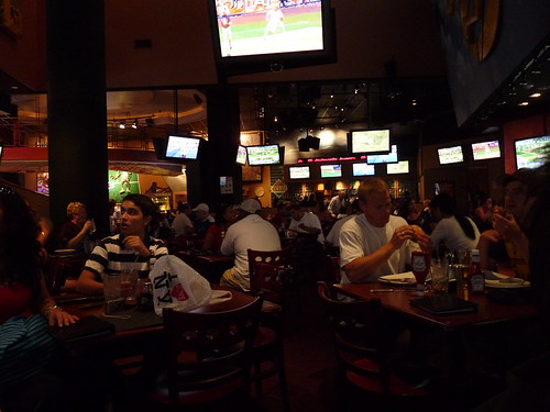Lunch at the ESPN Bar in Times Square