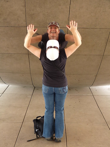 Claire inside the Bean