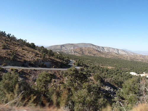View driving down from Big Bear Lake heading towards Barstow