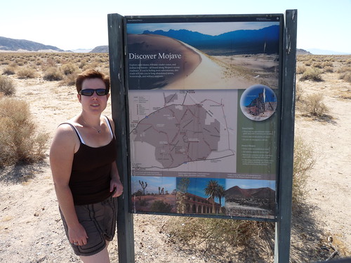 Claire with the Mojave National Preserve Information