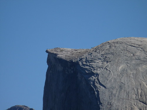 Spot the people on top of Half Dome