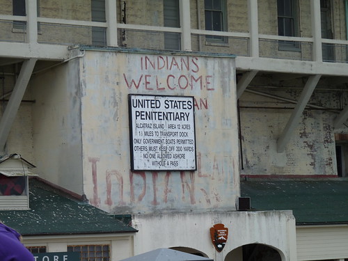 Signs on Alcatraz island