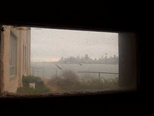 View of San Francisco from inside the cell block