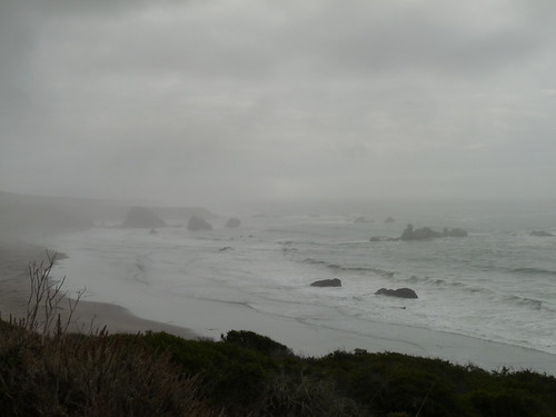 Rocks rising out of the mist&mldr;