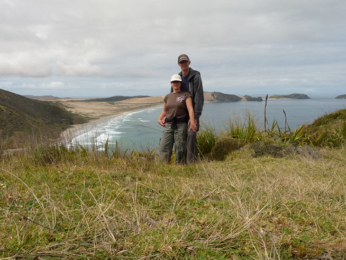 Us overlooking Sandy Bay