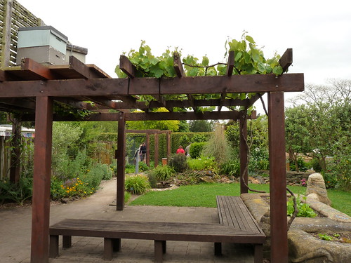 Bee hives in the Suistanable Backyard Garden at Hamilton Gardens