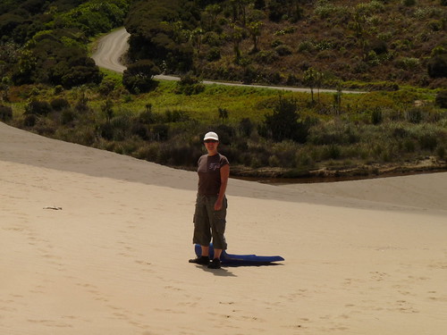 Claire at Te Paki Recreation Reserve