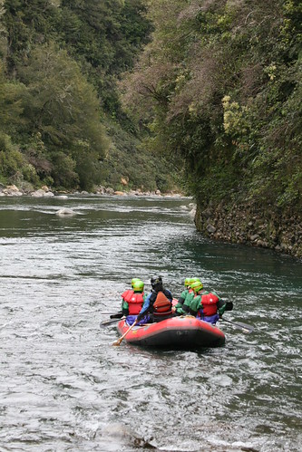 Rafting down the Tongariro River
