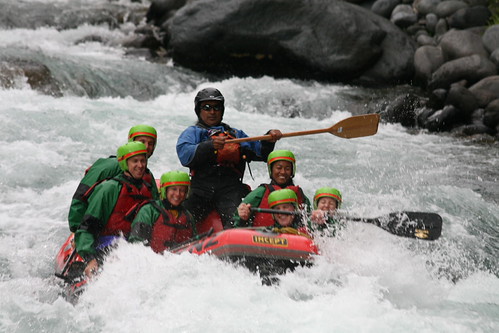 Rafting down the Tongariro River