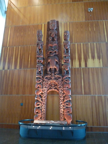 The Maori archway at Te Papa