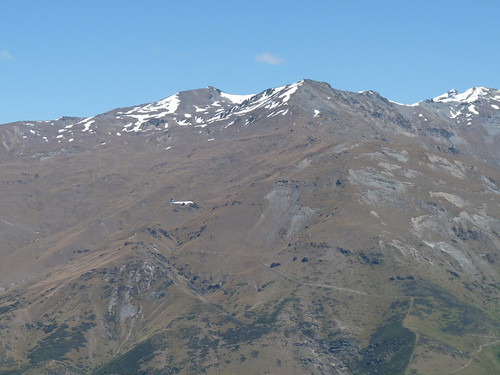 Aircraft in the valley approaching Queenstown airport