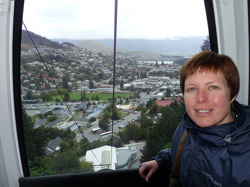 The trip up the mountain on the gondola in Queenstown