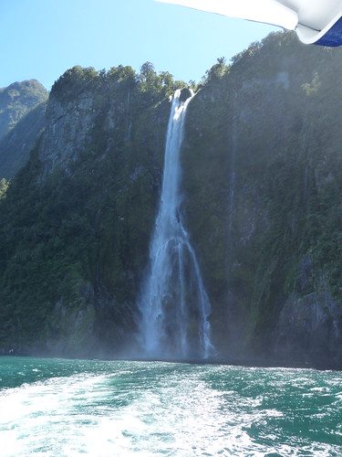 Waterfalls in Milford Sound