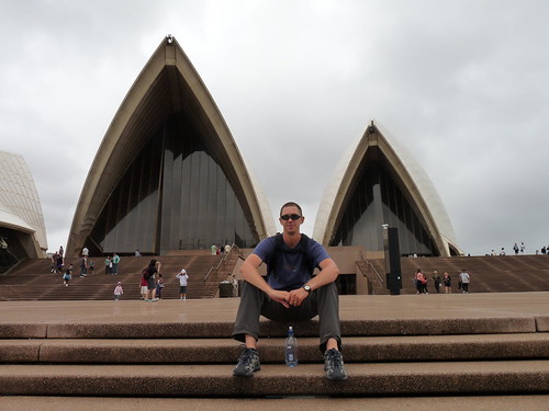 Ed on the Opera House steps