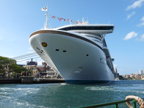 Massive cruise line in Circular Quay