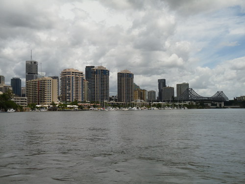 Brisbane skyline from the river