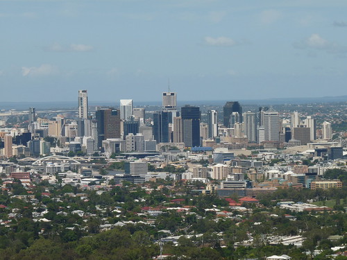 View over Brisbane from Mount Coot-tha