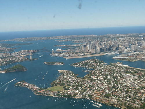 View over Sydney from the air!