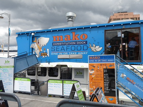 Our lunch spot in Hobart!