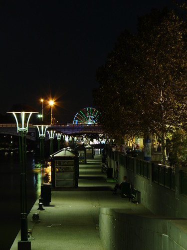 Melbourne at night