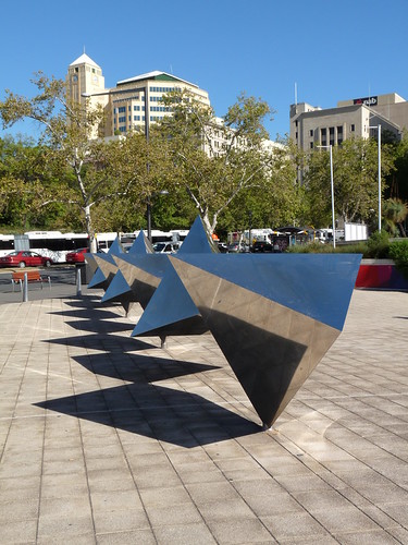 Street sculpture outside Adelaide Festival Centre