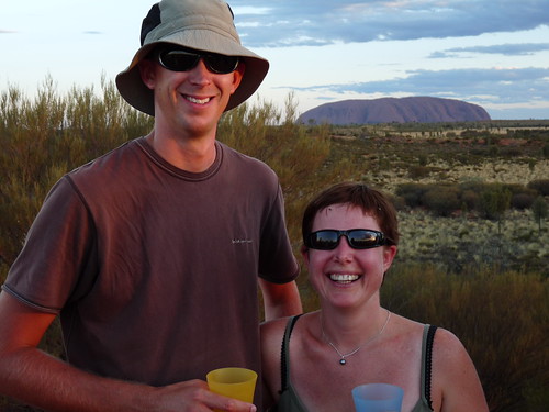 Getting ready for sunset at Uluru