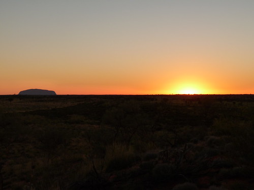 Sunrise and Uluru