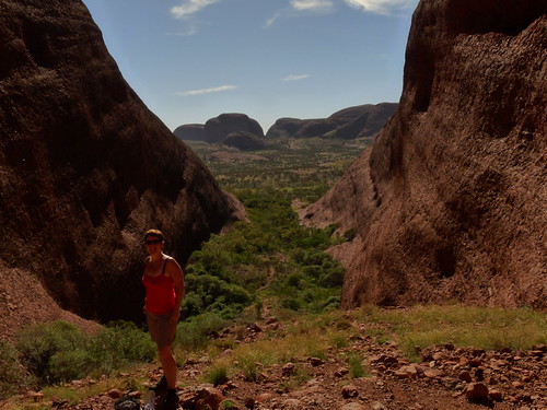 Claire on the Valley of the Winds walk