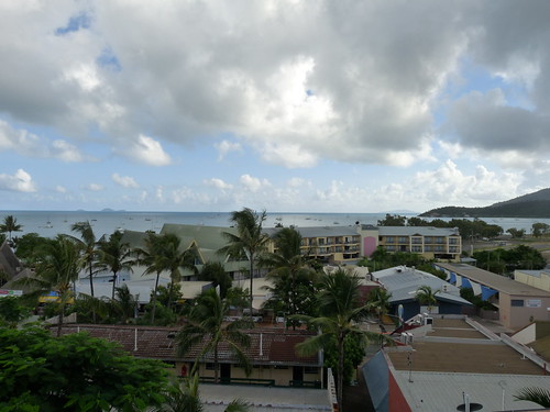 View from our balcony over Airlie Beach