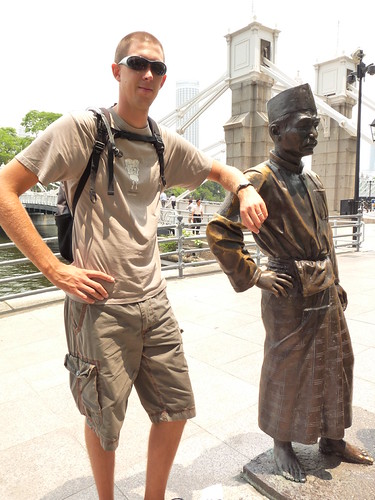 Ed and a friend in Singapore