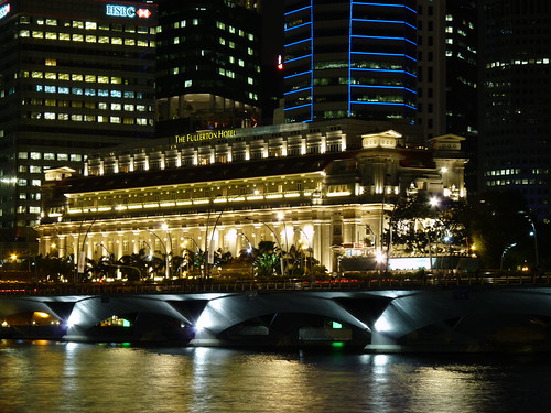 The Fullerton Hotel at Night