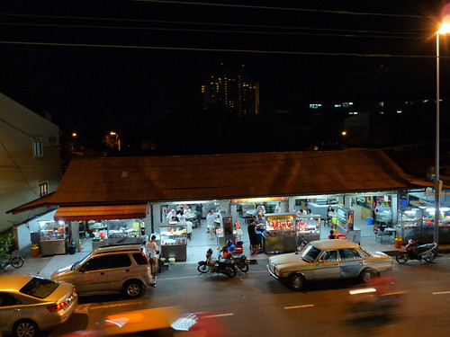 View from our window of the eatery opposite the guesthouse