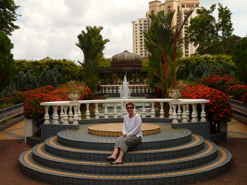 Claire in the Sultanate&rsquo;s Palace Museum gardens