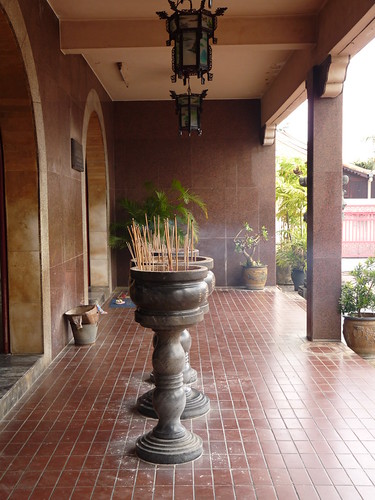 Incense burning at temple in Melaka