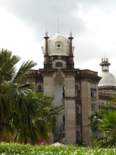 The old railway building viewed from the National Mosque