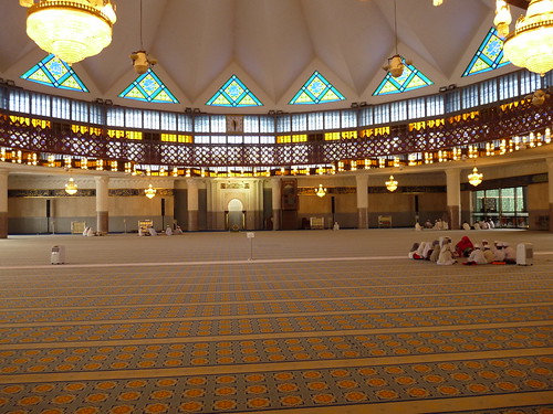 The prayer hall at the National Mosque