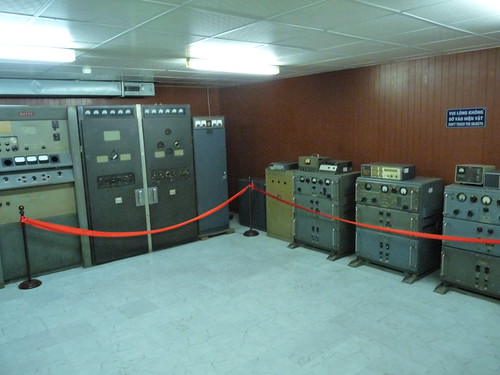 Communications room in the basement at the Reunification Palace in HCMC