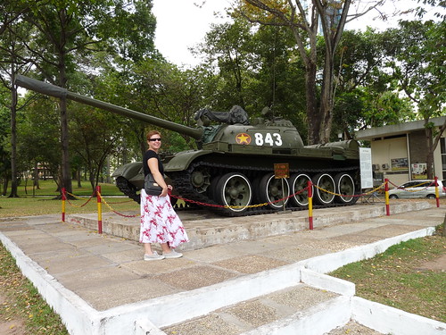 Tank outside the Reunification Palace in HCMC