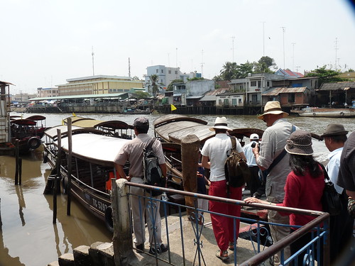Getting ready to board the boat