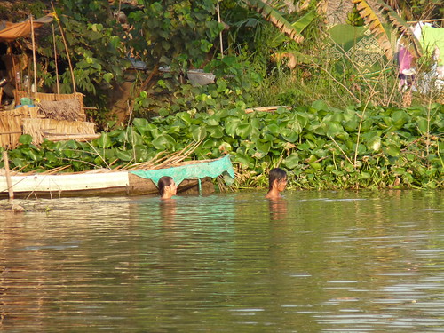 Swimming in the river