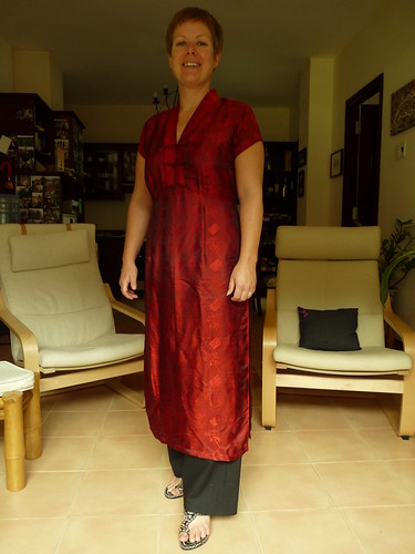 Claire with her new Ao dai