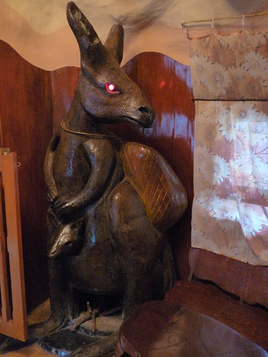 The &rsquo;evil&rsquo; Kangaroo in the Kangaroo room at Crazy House, Dalat