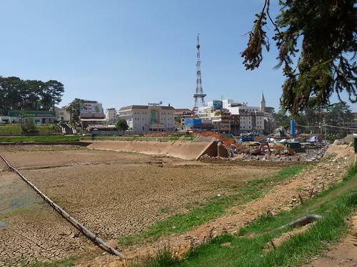 Dried up lake at Dalat