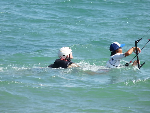 Ed learning to kitesurf on Mui Ne Beach