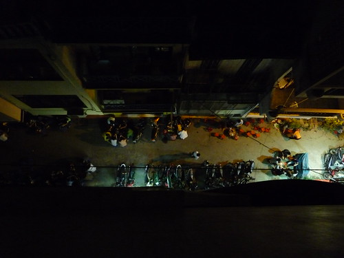 View from our balcony at night