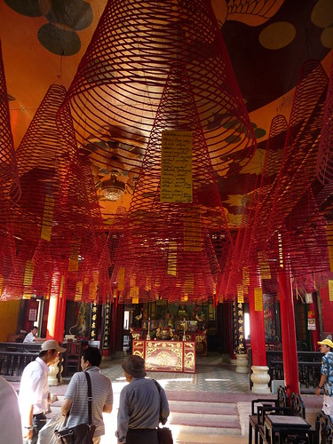 Prayer coils at the Assembly Hall of the Fuijian Chinese Congregation