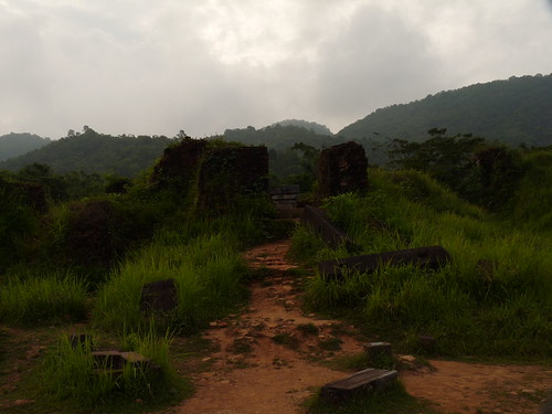 Ruined temples at My Son. This one was deliberately destroyed by an American helicopter sapper team