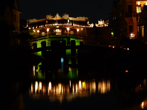 Japanese Bridge in Hoi An during the full moon festival