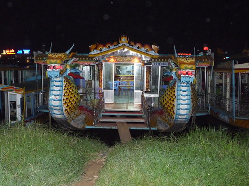 Boats on the river in Hue