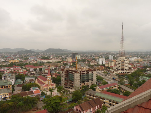 View over Hue from the top of the Imperial Hotel